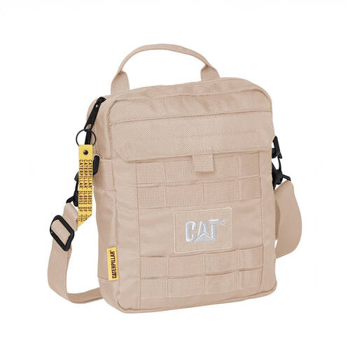 Caterpillar Men's CAT Namib Tablet Bag Adjustable Strap Casual 27x21cm Cream