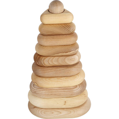 Vivaio Stacking Tower Triangle Wooden Stacker Educational Toy Kids/Children - 3+