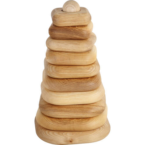 Vivaio Stacking Tower Square Wooden Stacker Educational Toy Kids/Children - 3y+