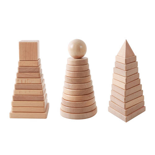 Vivaio Wooden Stacking Set Stacker Educational Toy Kids/Children - 3y+