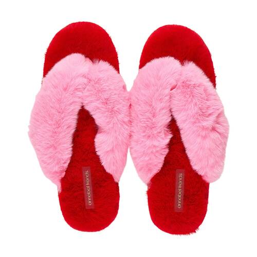 Annabel Trends Cosy Luxe Thongs Women's Slippers Shoes Cherry Candy