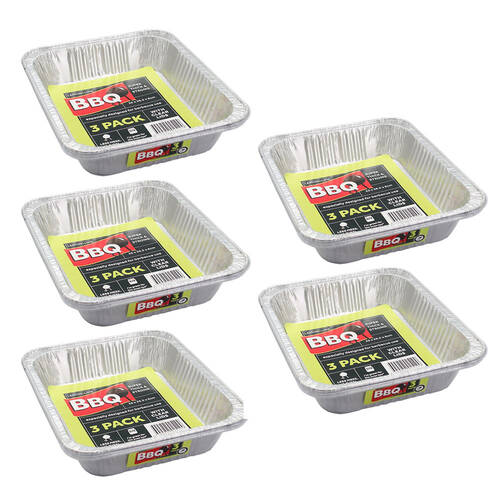 5x 3pc Lemon & Lime Foil Containers w/ Plastic Lids Online KG