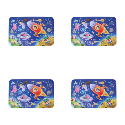 4x 60pc Miki Space Wooden Jigsaw Puzzle for Kids/Children Multicolour 3y+