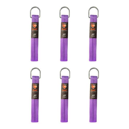 6PK SofSole Athletic Oval Sport Shoe 45" Laces - Purple