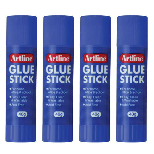 4PK Artline Glue Stick - Clear
