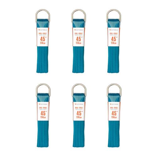6PK SofSole Athletic Oval Sport Shoe 45" Laces - Blue