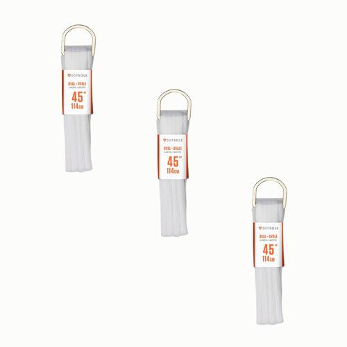3PK SofSole Athletic Oval Sport Shoe 45" Laces - Grey