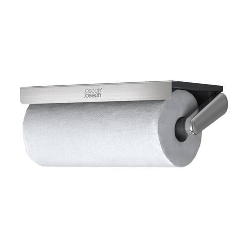 Joseph Joseph RollGrip Easy Tear Under Shelf Paper Towel Roll Holder Steel