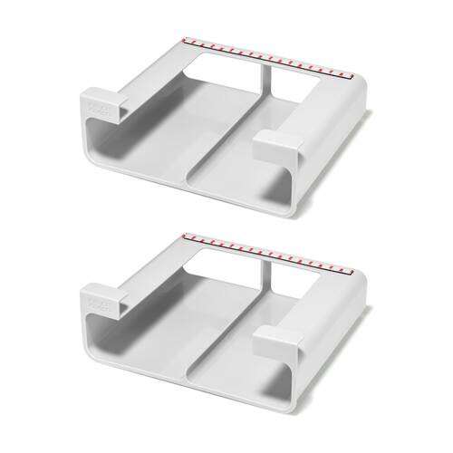 2PK Joseph Joseph CupboardStore Under Shelf Foil Kitchen Storage Organizer Stone