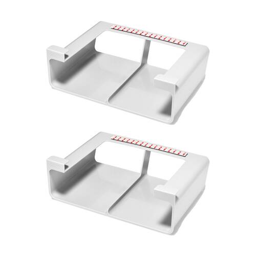 2PK Joseph Joseph CupboardStore Under Shelf Foil Kitchen Organiser Large Stone