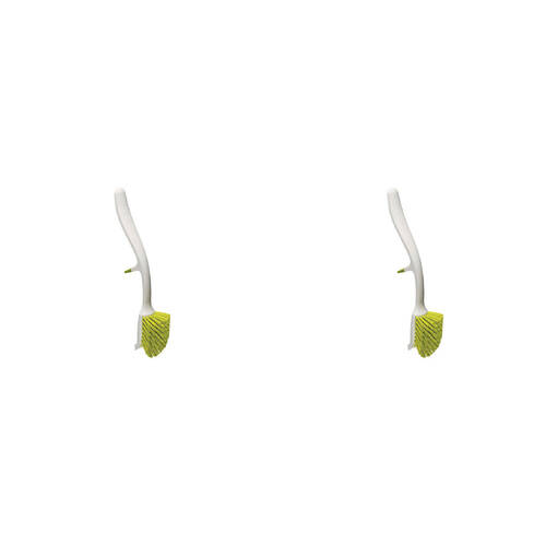 2PK Joseph & Joseph Edge 29cm Curved Dish Brush - Green