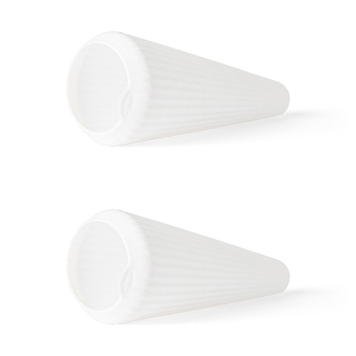 2x Chef'n 7.5cm Garlic Clove Silicone Cone Peeler - White