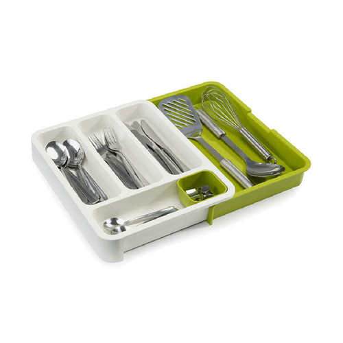 Joseph & Joseph DrawerStore Cutlery Tray - White/Green