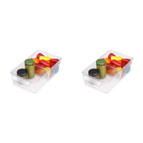 2PK Joseph & Joseph FridgeStore 31cm Large Storage Bin - Clear