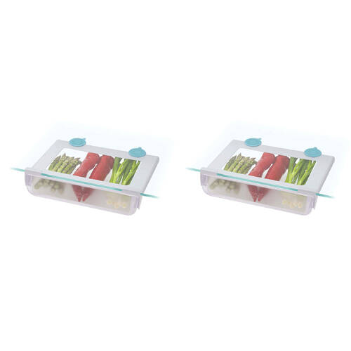 2PK Joseph & Joseph FridgeStore 31cm Under-Shelf Storage Drawer