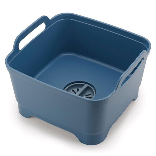 Joseph Joseph Wash & Drain Dishwashing Bowl w/ Straining Plug - Sky