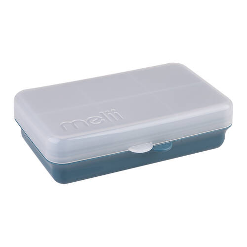 Melii Luxe Snackle Box Food Storage Container w/ 6 Compartments Mini Blue