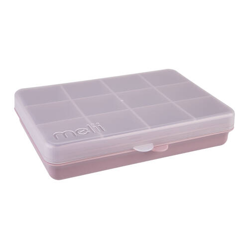 Melii Luxe Snackle Box Food Storage Container w/ 12 Compartments Ivory 3y+
