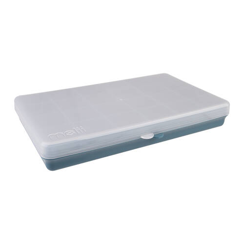 Melii Luxe Snackle Box Food Container w/ 24 Compartments XL Blue 3y+