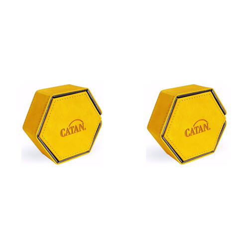 2PK Gamegenic Catan Dice Hexatower Tabletop Gaming Accessories - Yellow 