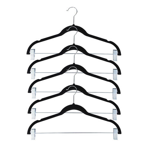 5PK Boxsweden Velvet Hangers w/ Clips