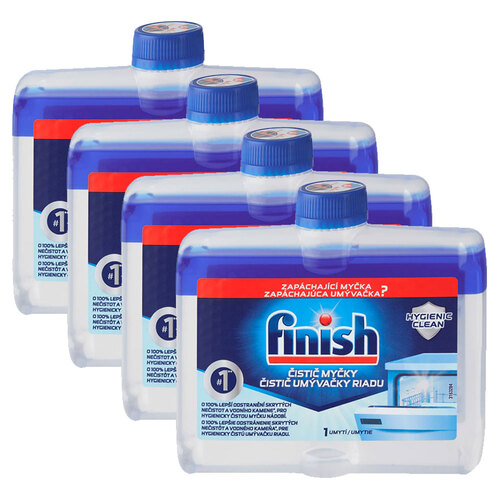 4PK Finish Dishwasher Hygienic Dishwasher Cleaner Regular 250ml