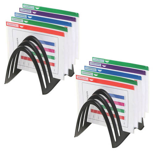 2PK Marbig A4 Recycled/Enviro FoldaRack Black