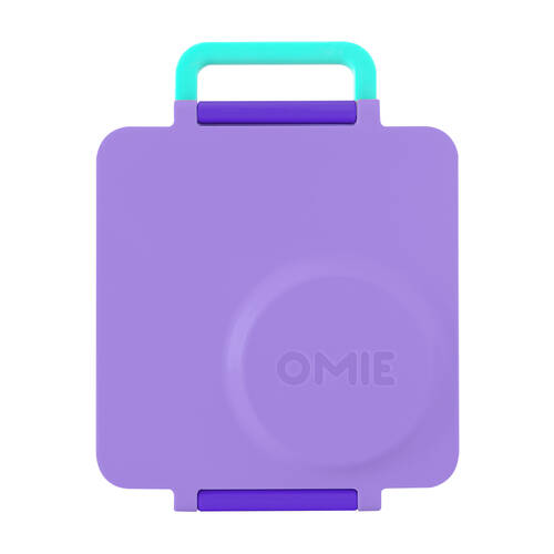 Omie Omiebox Hot&Cold Stainless Steel Bento Box 21.59x19.05x7.62cm Purple Plum