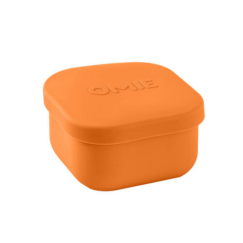 Omie Omiesnack 280ml Silicone Container Lunch Box 5.58x9.65x8.89cm Orange