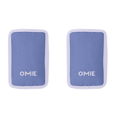 2PK Omie Omiechill Freezable Food Pouch Ice Pack 15cmx9.9cmx2.5cm Purple