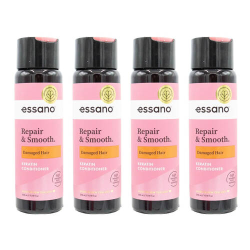 4PK Essano Repair & Smooth Keratin Conditioner 300ml For Damaged Hair