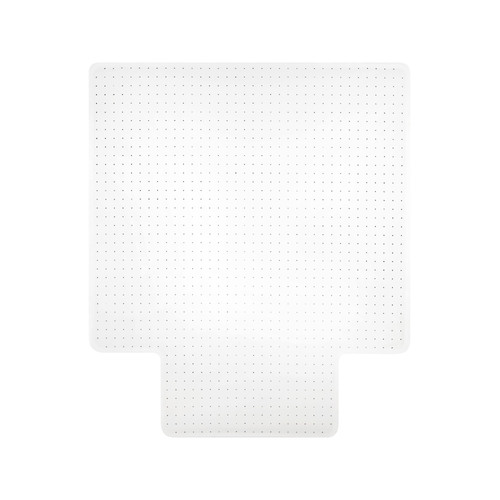Marbig Chairmat Economat 114x134cm Keyhole PVC Floor Mat Large - Clear