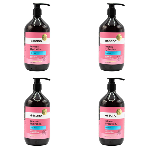 4PK Essano 850ml Conditioner Argan Oil Intense Hydration For Dry Hair