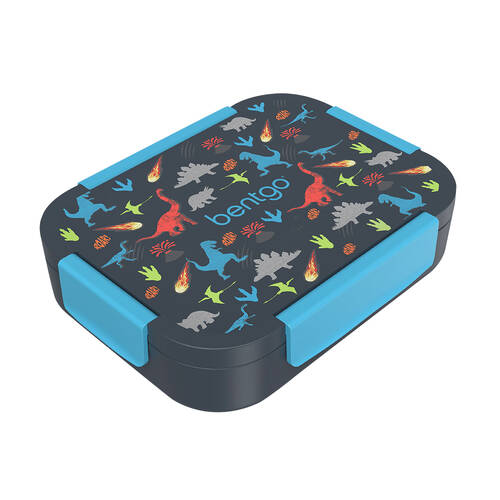 Bentgo Kids Snap & Go Printed Lunch Box Container 23.1x17.8x5.3cm Dinosaurs
