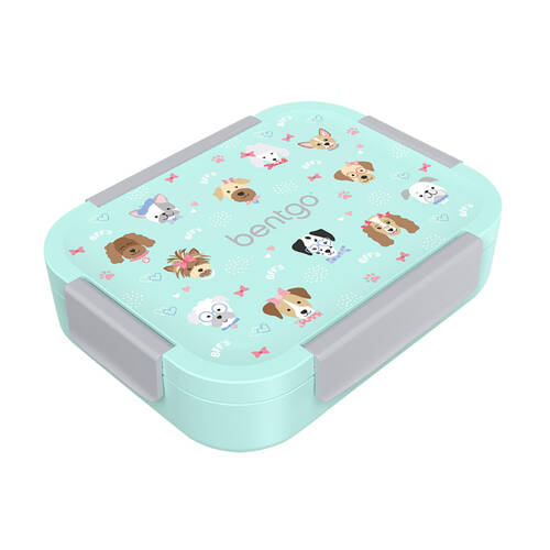 Bentgo Kids Snap & Go Printed Lunch Box Container 23.1x17.8x5.3cm Puppies