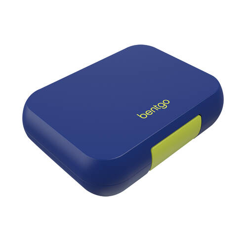 Bentgo Pop Lunch Box Food Container 23.8cmx18cmx6cm Navy Blue/Chartreuse