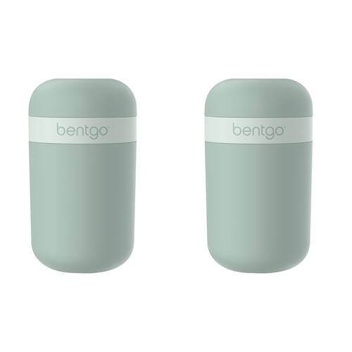 2PK Bentgo Dual-Sealing Lightweight Snack Cup Food Container 590ml Mint Green