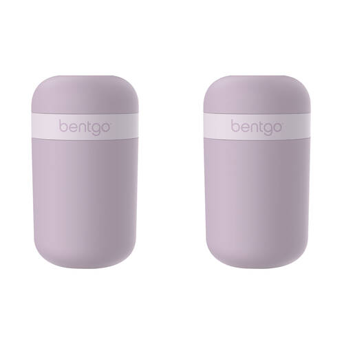 2PK Bentgo Dual-Sealing Lightweight Snack Cup Food Container 590ml Orchid