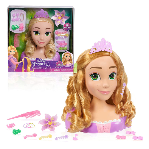 Disney Princesses 20cm Rapunzel Styling Head Kids Toy 3y+