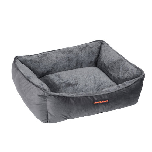 Paws & Claws  Moscow Walled Small Bed 60x50x18cm - Grey
