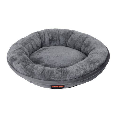 Paws & Claws Moscow Round Bed Grey Small 60 x 60 x 14 CM