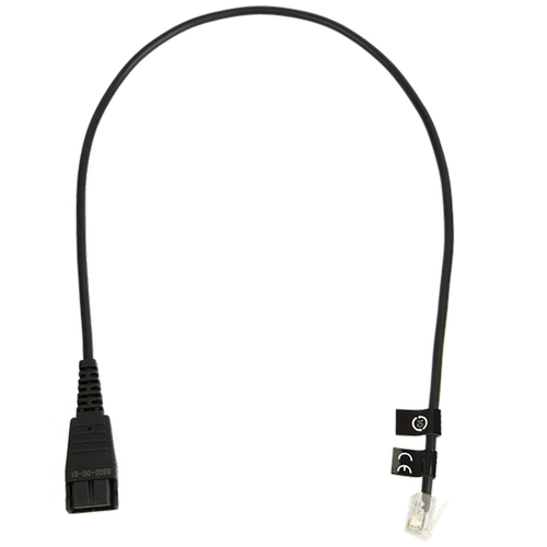 Jabra QD To RJ9 Straight Bottom Cord 0.5m