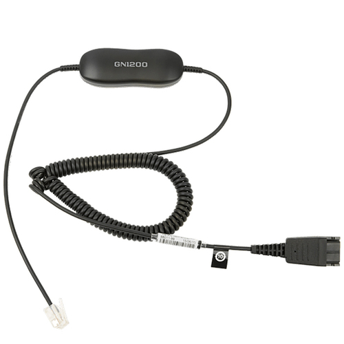 Jabra Gn1200 Coil Smart Cord 6ft Direct Connect Cord For Jabra Headset