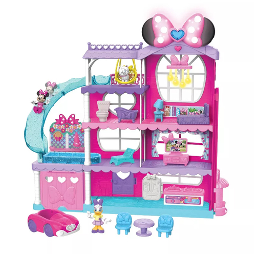 21pc Minnie Mouse Ultimate Mansion Kids Playset 3+