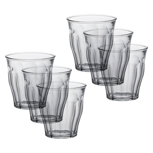 6pc Duralex Picardie Clear Glass Tumbler Set 130ml