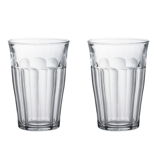 2x 4pc Duralex Picardie 360ml Highball Glass Tumbler Set - Clear