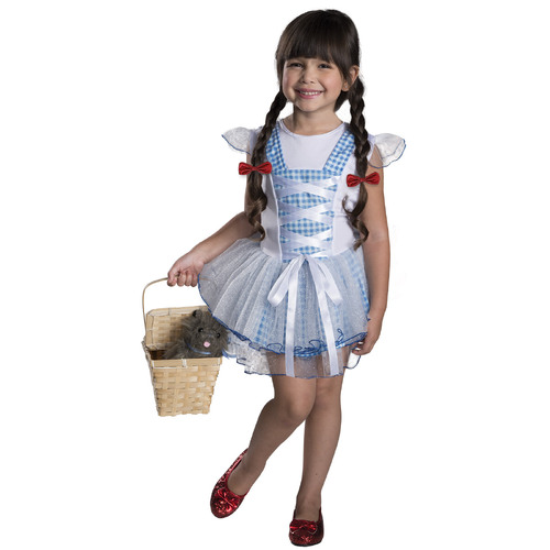 Wizard Of Oz Dorothy Tutu Girls Dress Up Costume - Size Toddler