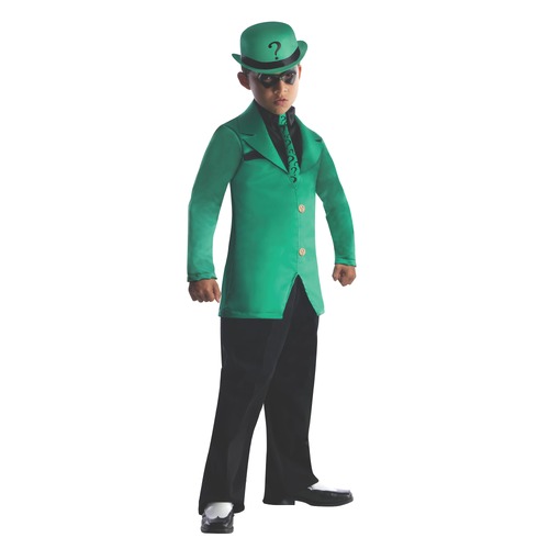 Dc Comics The Riddler Kids Dress Up Costume - Size M