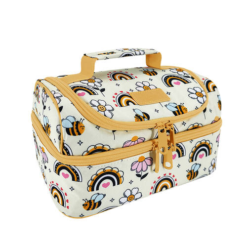 Sachi Style 235 Insulated Double Decker Lunch Bag 25.5x17x14cm Busy Bees
