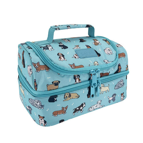 Sachi Style 235 Insulated Double Decker Lunch Bag 25.5x17x14cm Puppy Dogs